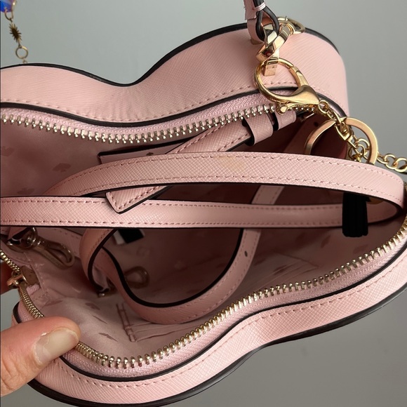 Kate Spade Blush Pink Heart Mini Crossbody Bag - Picture 7 of 12